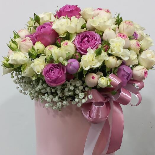 Цветы в коробке 5565