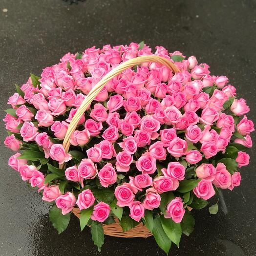 Basket with flowers