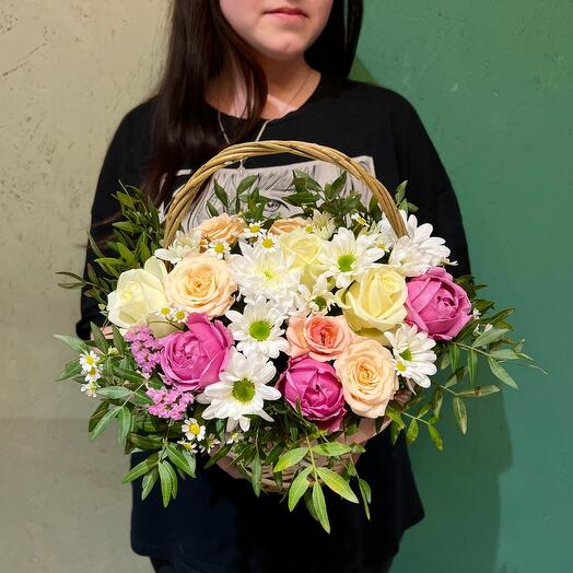 Cesta de flores