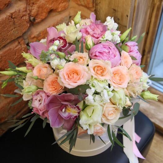Mix flowers in a box