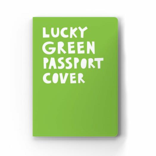 Обложка «Lucky green passport cover»