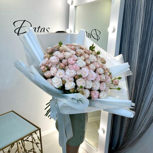 Ramo de Rosas peonías Arbustos "palabras no Contadas"
