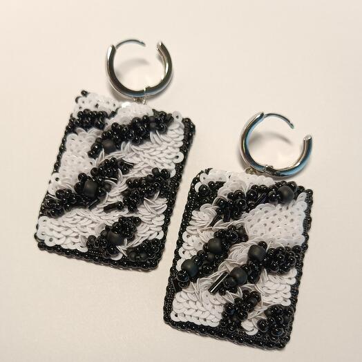 Pendientes De Cebra