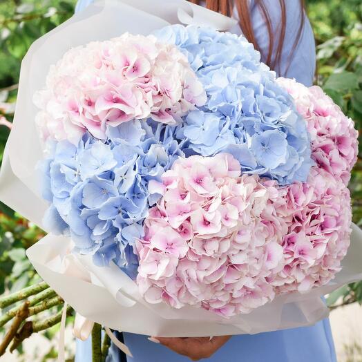 Bouquet of hydrangeas "Summer sunset"