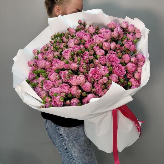"Universo" (35 rosas de peonía rosa)
