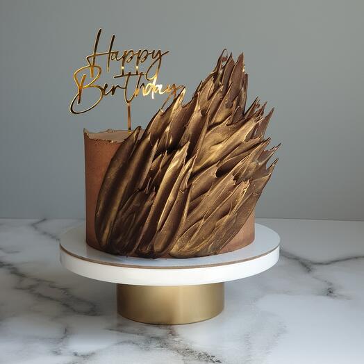 Торт "Ферреро Роше " с топпером Happy birthday