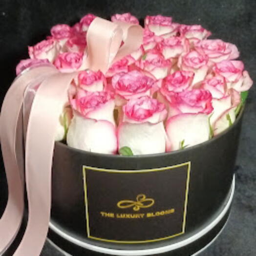 Large Pink Rose Box