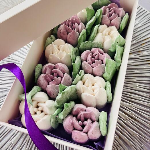 Зефирные тюльпаны в коробке