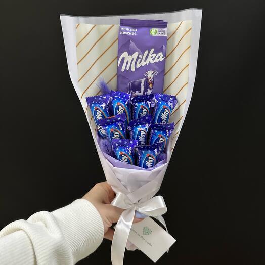 Букет из конфет "Милка"