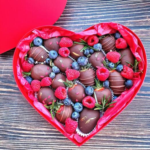 Corazón de fresa