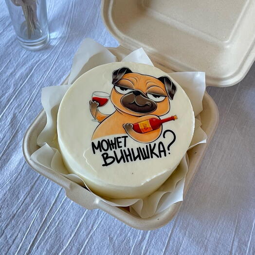 Бенто торт «может винишка»