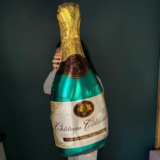 Шар «бутылка шампанского» 100см