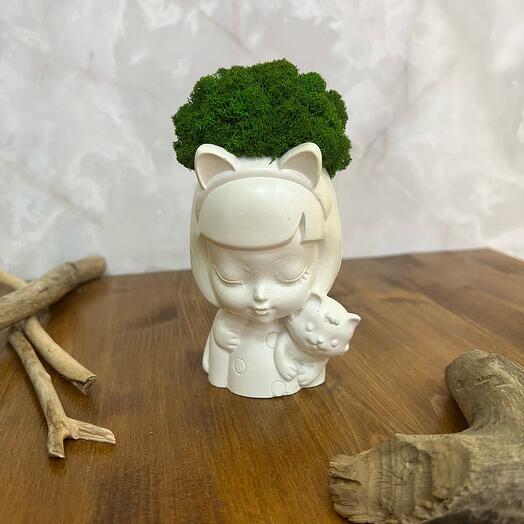 Девочка с кошкой