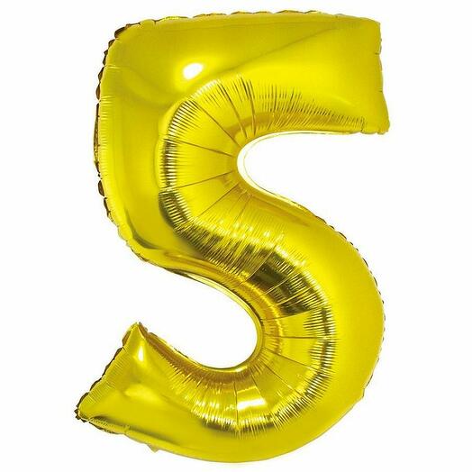 Цифра "5" Золото