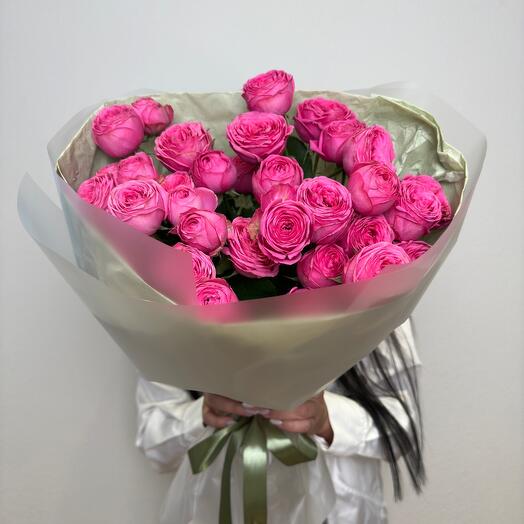 Rosas de arbusto carmesí