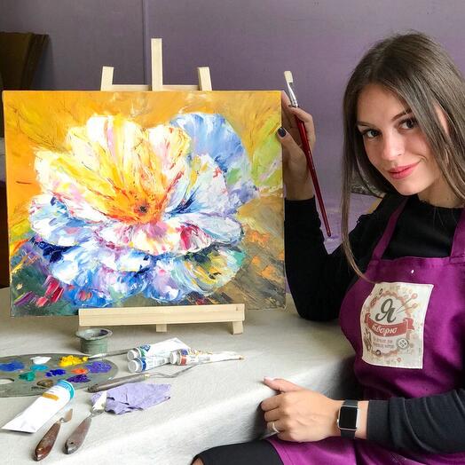 Certificate for a master class in painting, a scheduled plot