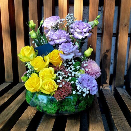 Кольба с цветами