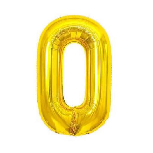 Шар фольгированный (золото) 0