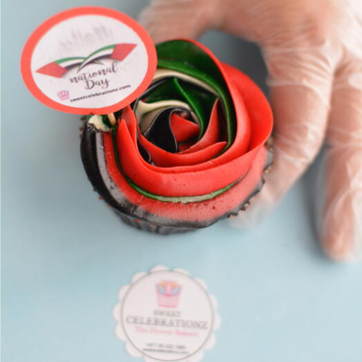 UAE Rose Theme Cupcakes