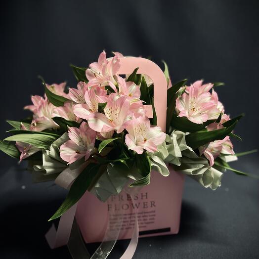 Alstrameria in the handbag