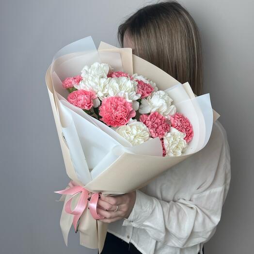 Чарующий | монобукет из 15 диантусов
