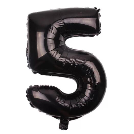Цифра "5" черная