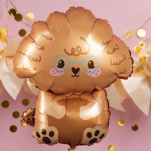 Воздушный шар гелий «Смелый щенок». Helium balloon Cute puppy