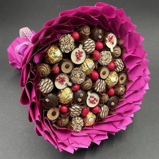 Ramo comestible de dulces ramo de chocolate regalo de cumpleaños aniversario madre niña mujer amiga hija hermana amiga