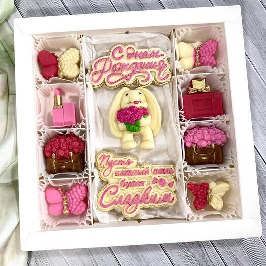 Сладкий подарок на День рождения премиальный шоколад