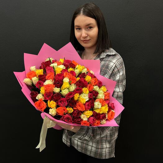 101 роза микс Кения
