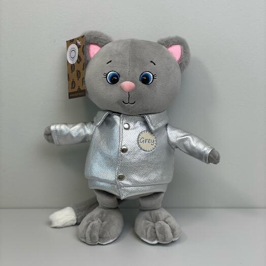 Котик Грей в куртке