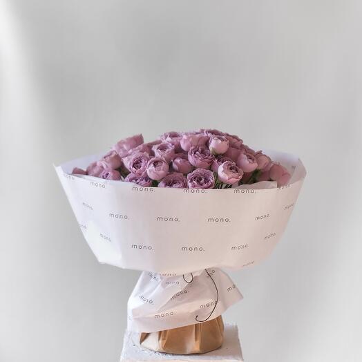 Букет из кустовых пионовидных роз Lavender Bubbles