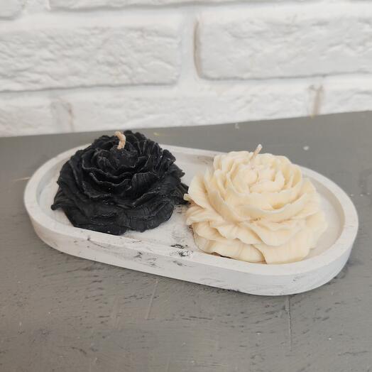 Аромасвечи "Черно-белое"