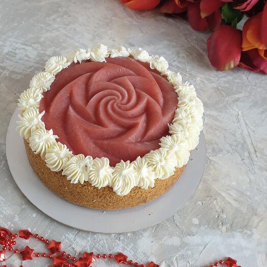 Tarta de queso de fresa