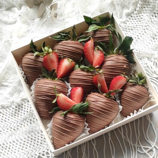 Fresas en chocolate con leche 🔥