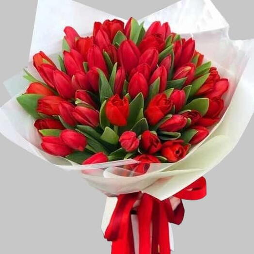 31 Red Tulip Bouquet