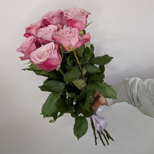 Букет роз Infused Pink 7 шт