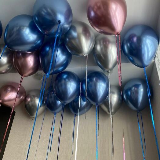 Для учителя  - Набор воздушных шаров "Эмоции в цвете" — 17 хромированных шаров