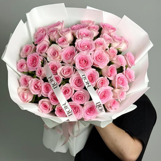 Букет из 51 розовых роз