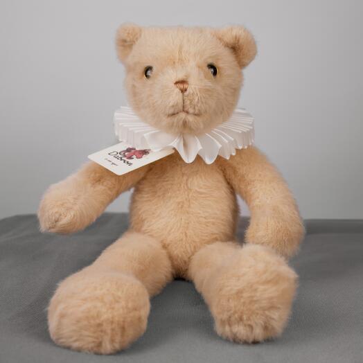 Плюшевый мишка с жабо, 35 см