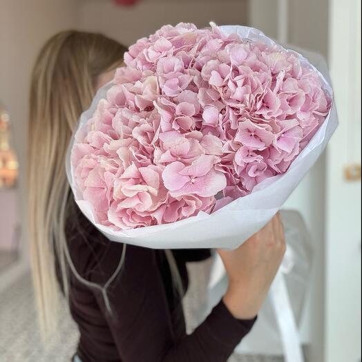 Букет от цветочного дома «TIFFANY» pink гортензии