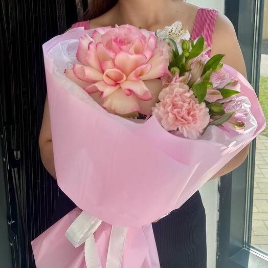 Букет комплимент розовый