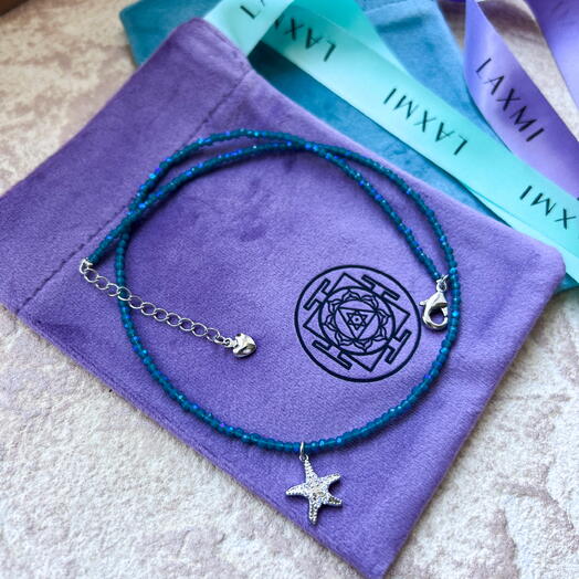 Чокер с морской звездой и фианитами