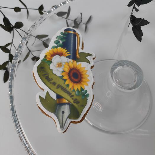 Пряник"Перо день учителя"