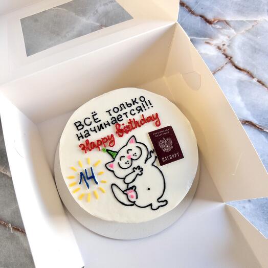 Бенто торт «На 14 лет»