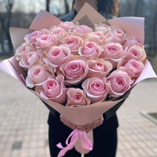 25 Розовых Роз Эквадор