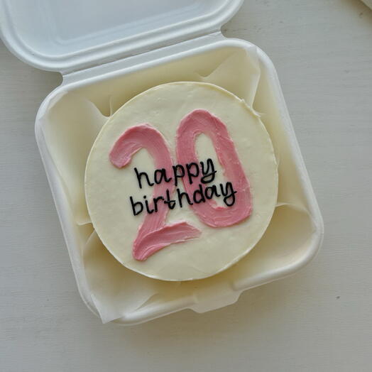 Бенто-торт с цифрой happy birthday
