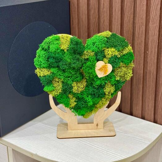 Панно со мхом подарок на день рождения