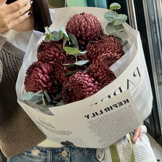 Хризантемы бигуди