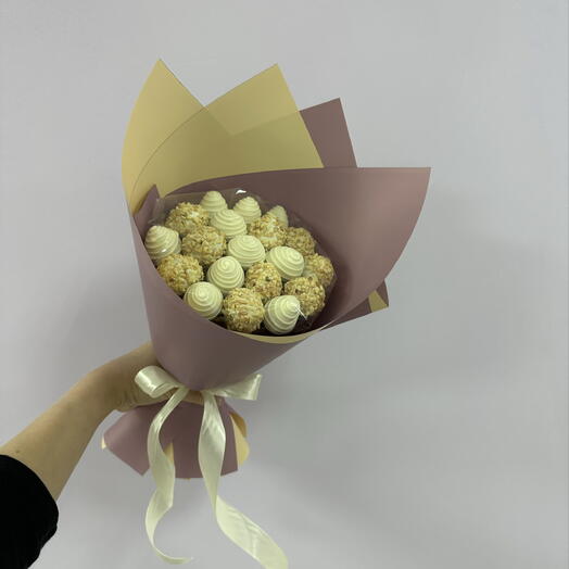 Мини Букет из Клубники в шоколаде 7